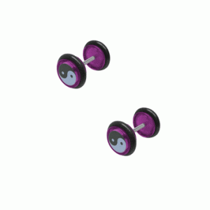16 gauge Fake Ear Plug with Logo
